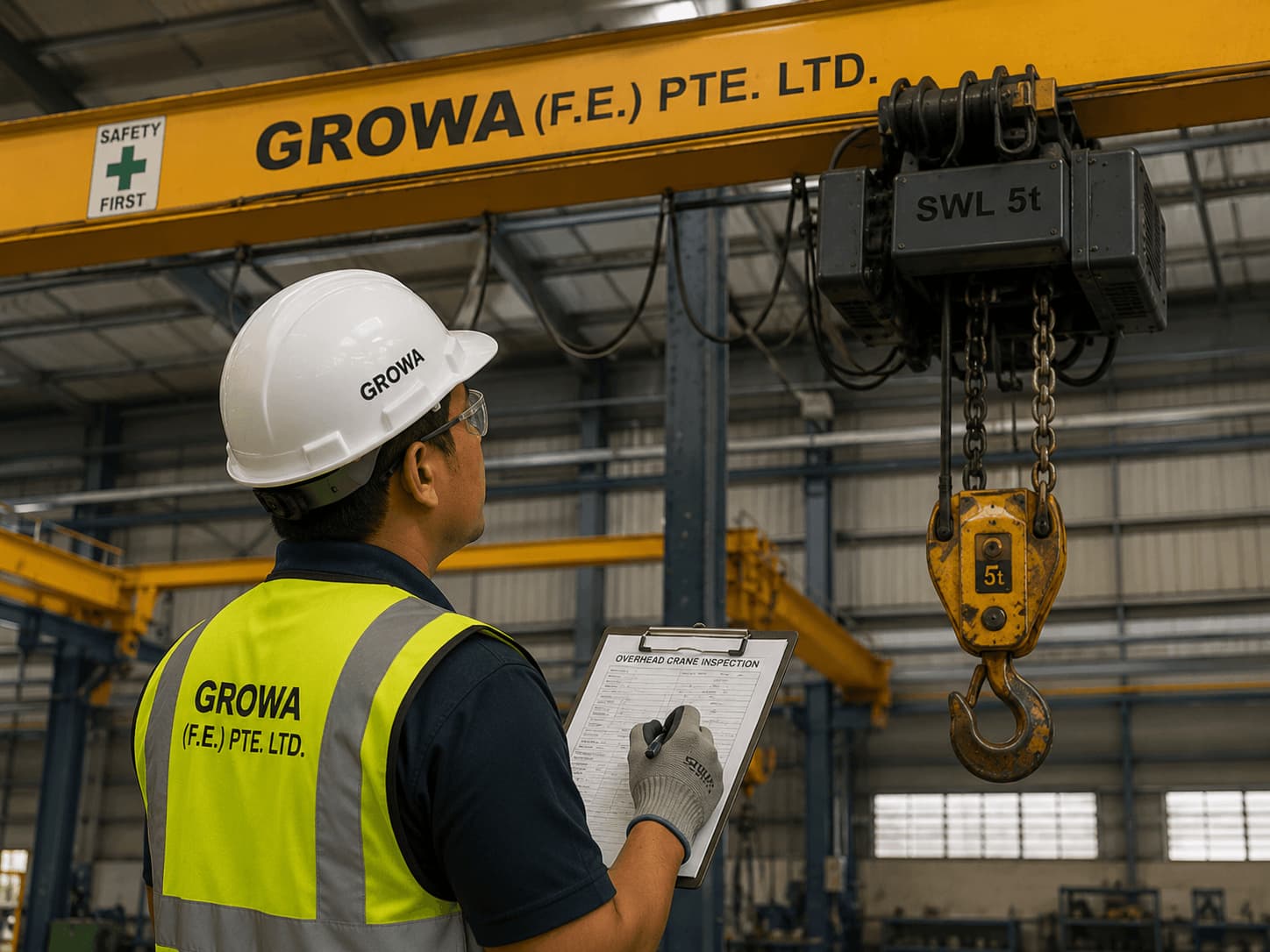 overhead crane inspection - SWL 5T